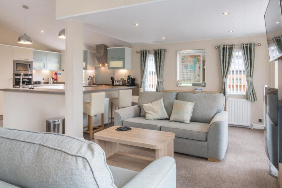 Lady's Mile Rooftop Lodge open plan living area