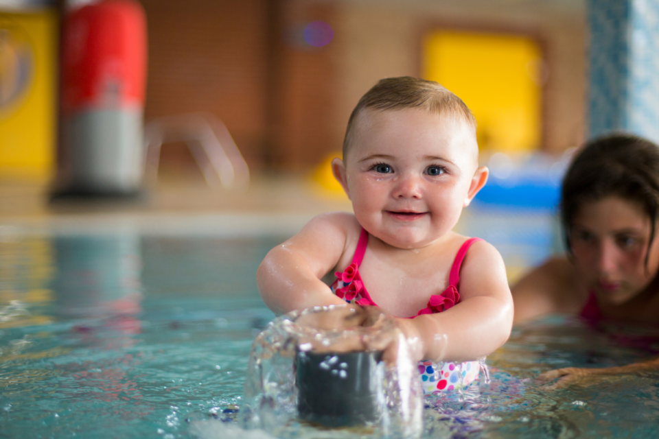 Little children swimming at Lady's MIle