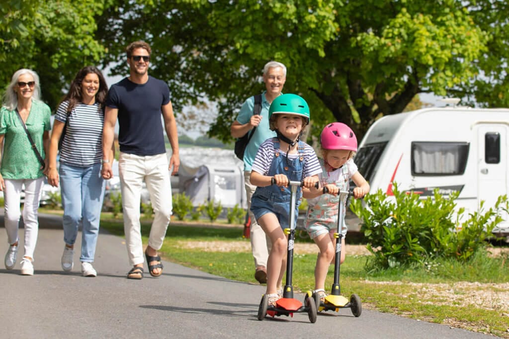 Scooting Family at Lady's Mile