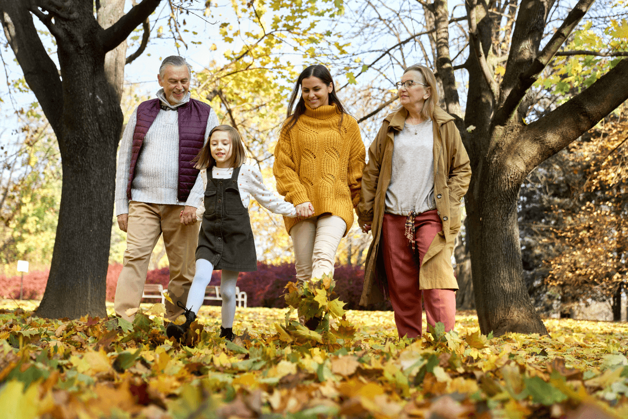 Family in Autumn
