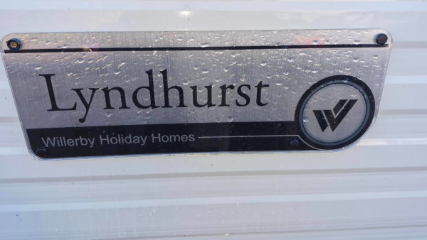 Willerby Lyndhurst holiday home exterior plaque