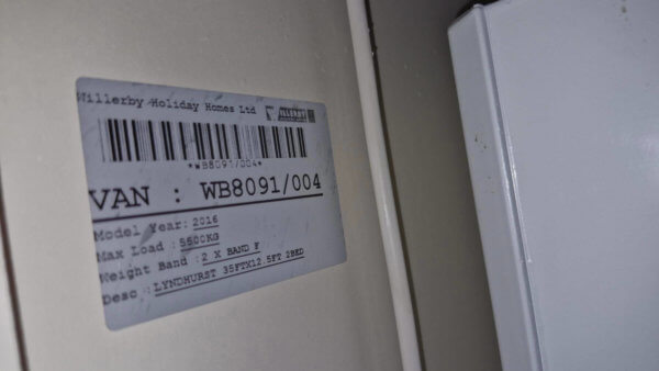 Willerby Lyndhurst holiday home sticker