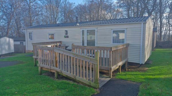 Willerby Richmond Access holiday home exterior with ramp