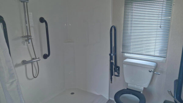 Willerby Richmond Access holiday home bathroom with hand rails