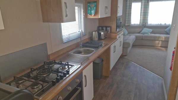 Willerby Richmond Access holiday home kitchen going into the living room