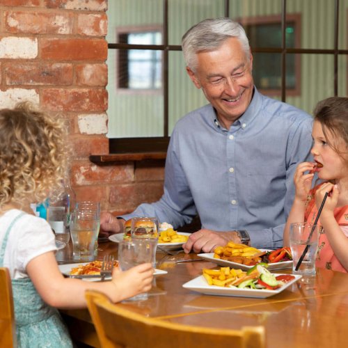 Kids eating